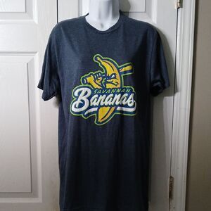 Savannah Bananas unisex bluish gray short sleeve tshirt Sz M NWOT